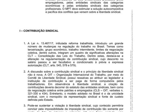 Publicação Nota Técnica n. 1º, 27 de abril de 2018